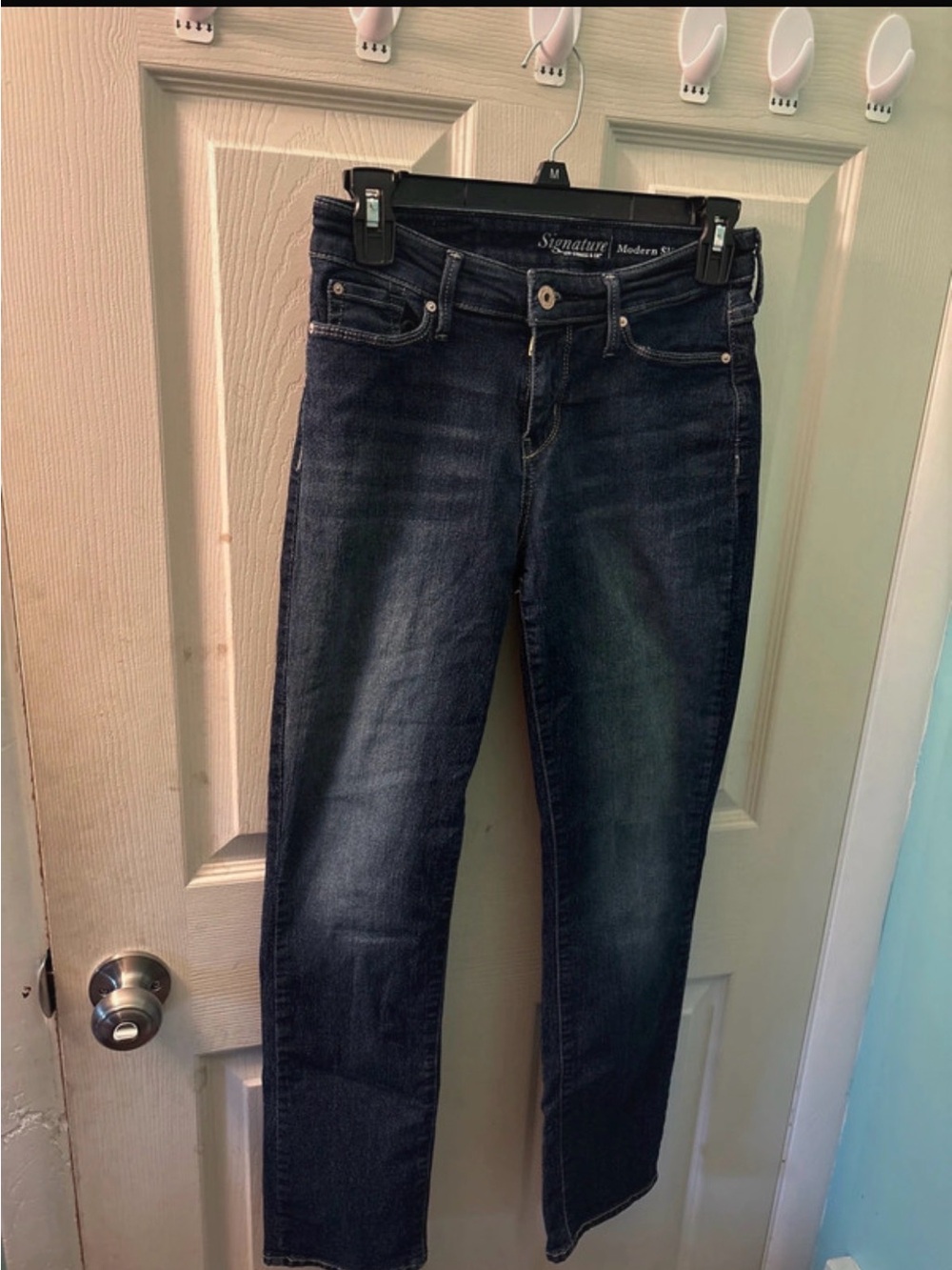Signature Straight Leg Jeans - Dark Blue